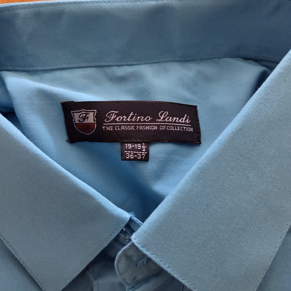 Men's Sky Blue Dress Shirt
